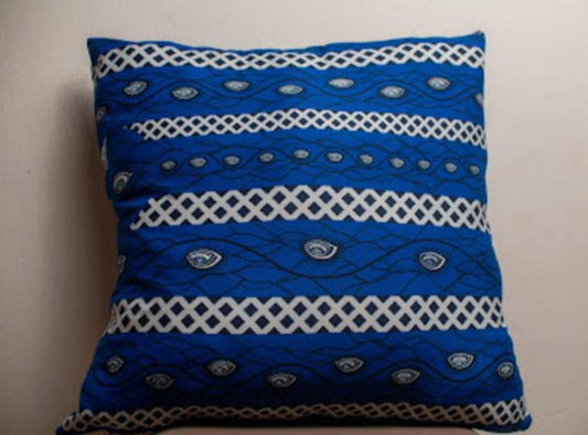 Cushion Cover 7004 - Blue/White
